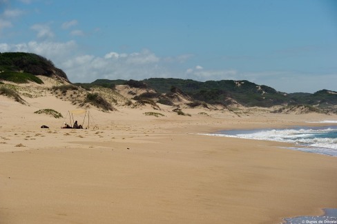 Dunes de Dovela et plage déserte de l'océan Indien