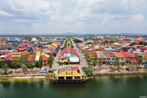 Kampot vue du ciel