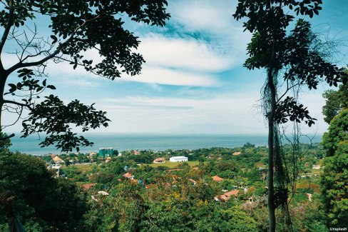 Vue aérienne de Kep