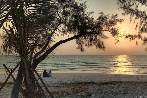 Coucher de soleil romantique à Koh Rong