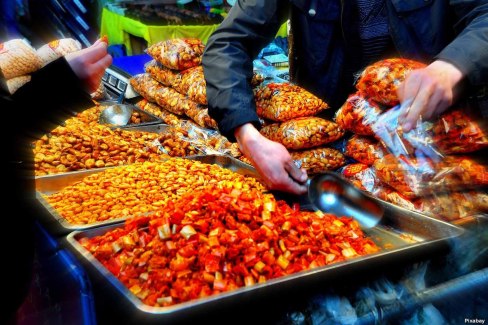 Marché aux épices en Chine