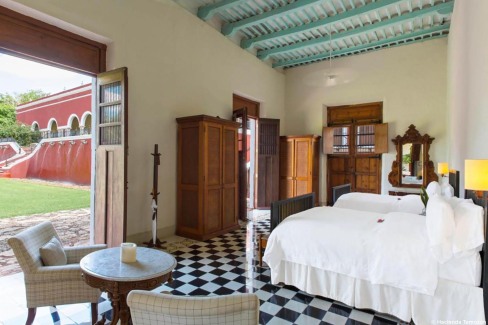 Chambre confortable en hacienda au Mexique