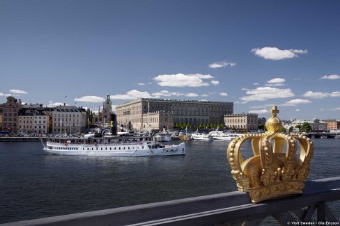 Vue sur le palais royal - Stockholm