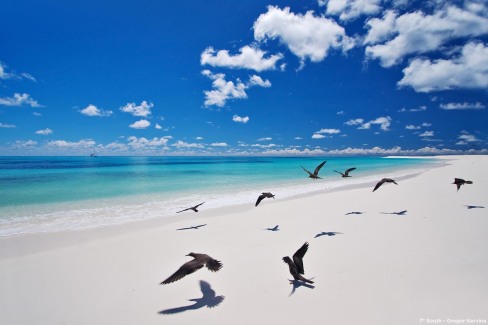 West Beach sur Bird Island aux Seychelles