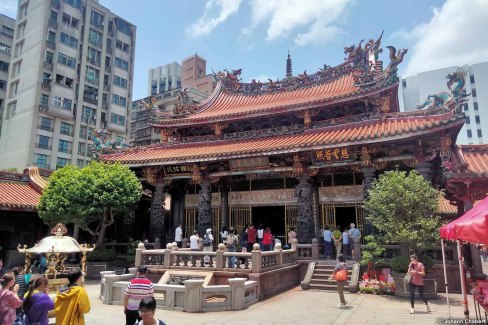 Le temple de Longshan à Taipei